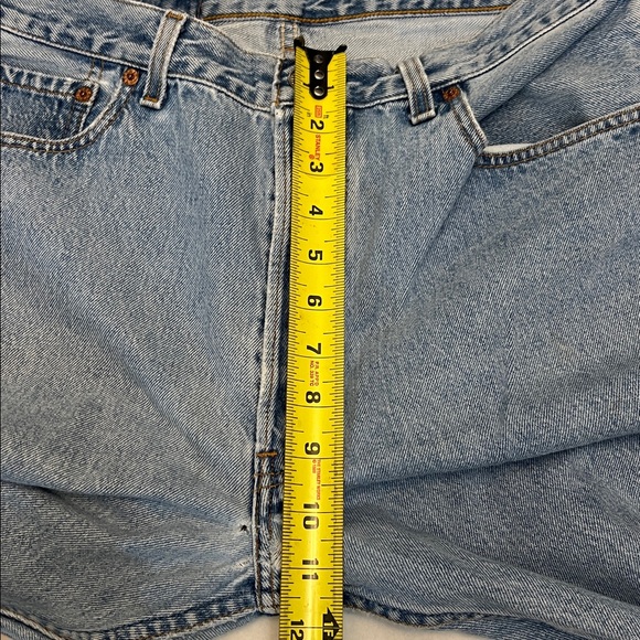 VINTAGE 90s LEVI’S 501 BUTTON FLY STRAIGHT LEG BROKEN-IN JEANS USA 100% COTTON - Picture 14 of 16